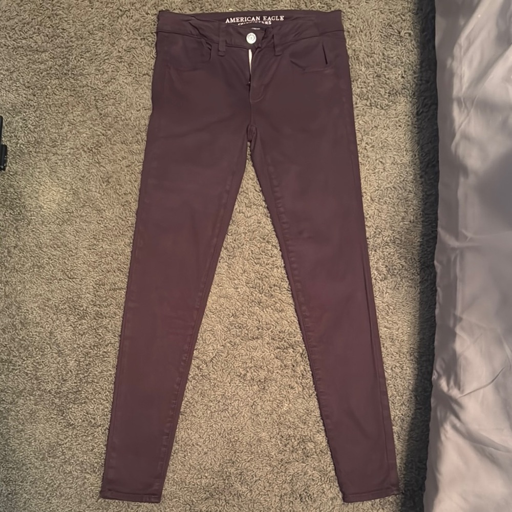 American Eagle Purple Skinny Jeans